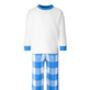 My First Valentines Embroidered Personalised Bear Checked Pyjamas, thumbnail 6 of 7