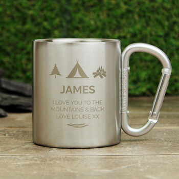 Personalised Stainless Steel Camping Mug, 4 of 5