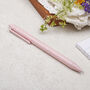 Pastel Pink Eco Friendly Pen, Recycled Wheat Straw Pen, thumbnail 1 of 3