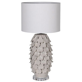 Petra Grey Ceramic Table Lamp, 2 of 4