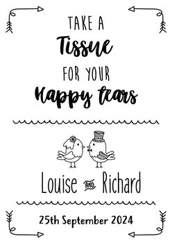 Happy Tears Wedding Tissues | Wedding Favours, 2 of 8