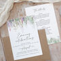 Whimsical Spring Wedding Evening Invitation, thumbnail 2 of 4