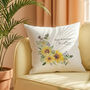 Retirement Cushion With Watercolour Sunflowers, thumbnail 1 of 4