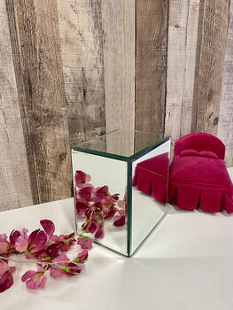 Glass Diamante Mirror Jewellery Box Home Decor Gift, 4 of 10