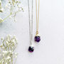 Personalised Amethyst February Birthstone Necklace, thumbnail 7 of 8