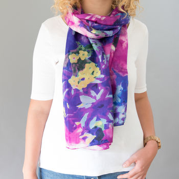 Large 'Puccini' Pure Silk Scarf, 2 of 3