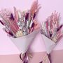 Mixed Shades Of Pink Christmas Dried Flower Arrangement, thumbnail 8 of 9