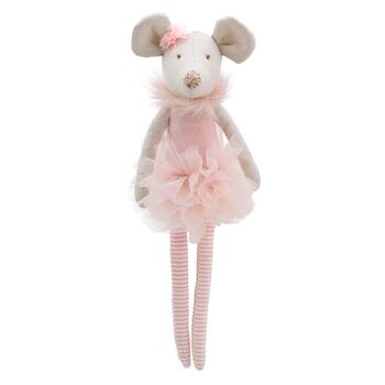 Ballerina Mouse Soft Toy, 3 of 3