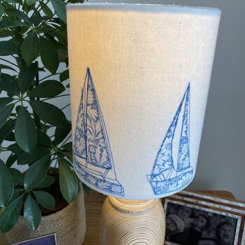 Sailing Boat Embroidered Lampshade, 5 of 6