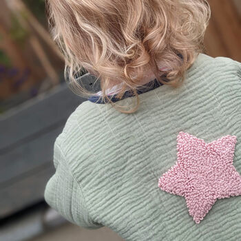 Baby And Child's Quilted Coat With Star Motif, 2 of 11