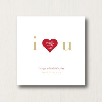 Personalised Love Heart Valentine's Card, 2 of 2
