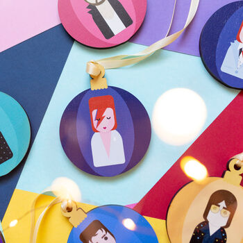 Colourful Icon Inspired Uv Printed Baubles, 3 of 6