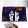 Personalised Halloween Trick Or Treat Indoor Doormat, thumbnail 1 of 4