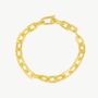 Ancient Elegant Radiance Chunky Gold Chain Bracelet, thumbnail 3 of 8