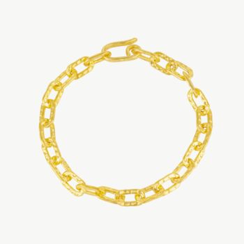 Ancient Elegant Radiance Chunky Gold Chain Bracelet, 3 of 8
