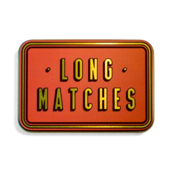Match Tin Storage Box Candle Gold Home Accessory Matches | Green, 7 of 9