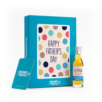 Fathes Day Single Malt Gift Set With Fathes Day Whisky Card, 2 of 3
