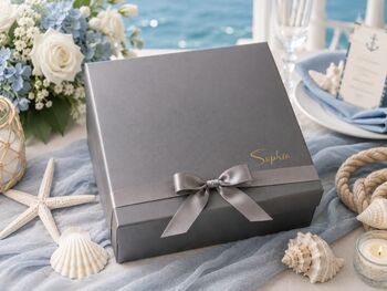 Custom Wedding Gift Bag And Box Vinyl Decals, 3 of 5