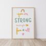 You Are Strong Enough Motivational Art Print, thumbnail 3 of 4