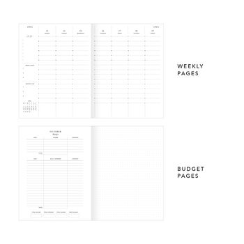 2026 Weekly Planner Sunset Pink, 12 of 12