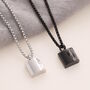 Men's Square Memorial Necklace, thumbnail 4 of 5