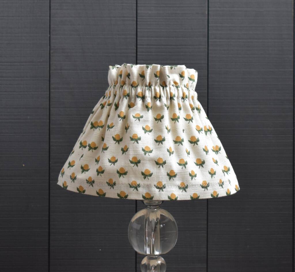 Dolly Orange Bud Scrunchie Lampshade