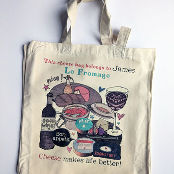 Personalised Cheese Lover Bag, 6 of 7