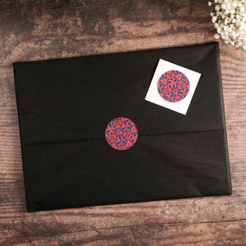 Moroccan Flower Canvas Fabric Place Mat Set, 4 of 12