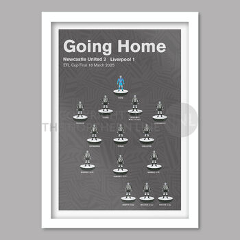Going Home Newcastle United Football Poster Print, 4 of 4
