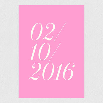 Set Three Prints – Names, Date, Location – Wedding Gift, 5 of 7