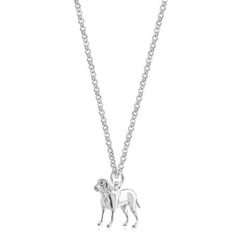 Personalised Labrador Sterling Silver Necklace, 4 of 10