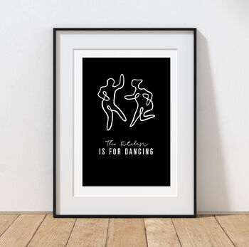 Personalised 'This Kitchen Is For Dancing' Print, 3 of 10