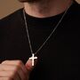 Silver Personalised Cross Pendant, thumbnail 4 of 11