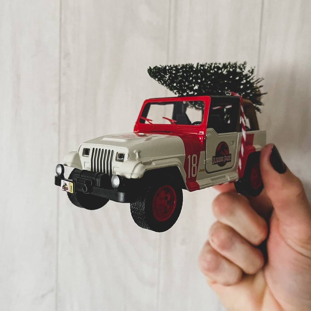 Jurassic Park Jeep Wrangler With Christmas Tree By Bits Bobs & Gifts |  