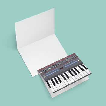 Synth Keyboard Birthday Card | Music Greetings Card, 3 of 6