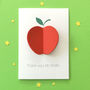 Male Teacher Thank You Apple Card, thumbnail 1 of 8