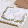 Blue Floral Goose Thank You A6 Postcard Pack, thumbnail 2 of 3