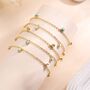 Delicate Blue Opal Charm Bracelet, thumbnail 5 of 11
