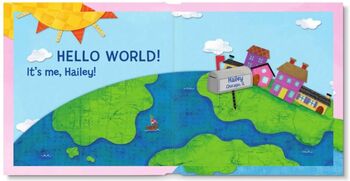 Personalised Children's Book, Hello World! Pink Cover, 5 of 9