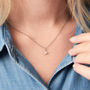 Diamond Necklace With Tiny Pave Star Charm, thumbnail 1 of 5