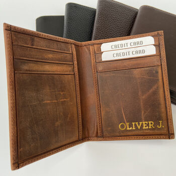 Personalised Leather Wallet, Sustainable Gift, 3 of 7