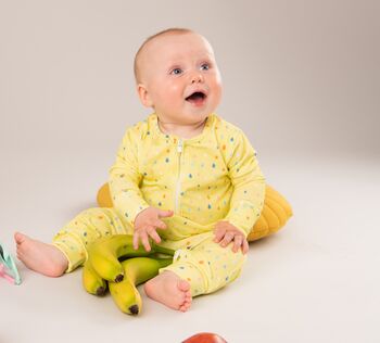 Lemonade Zipped Sleepsuit, 5 of 5