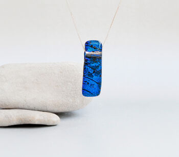 Sapphire Blue Fused Glass Jewellery Set, 9 of 10
