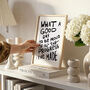 'What A Good Day' Inspirational Wall Poster Print, thumbnail 3 of 8