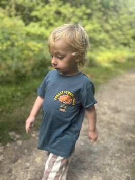 Forest School Club Graphic Kids T Shirt, 3 of 5