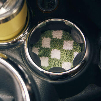 Handmade Punch Needle Car Coasters, 5 of 12