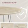 Set Of Two Modern Round Coffee Tables Steel Frame, thumbnail 7 of 8