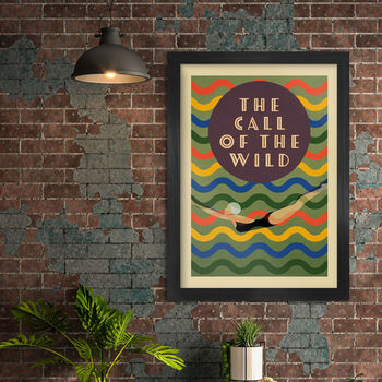 The Call Of The Wild Swimming Poster Print, 3 of 3
