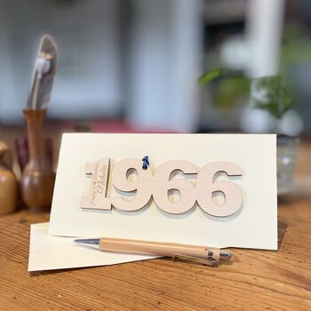 Personalised 60th Birthday 1966 Year Card, 7 of 9