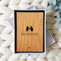 Personalised Christmas Penguin Love Wooden Card, thumbnail 3 of 8